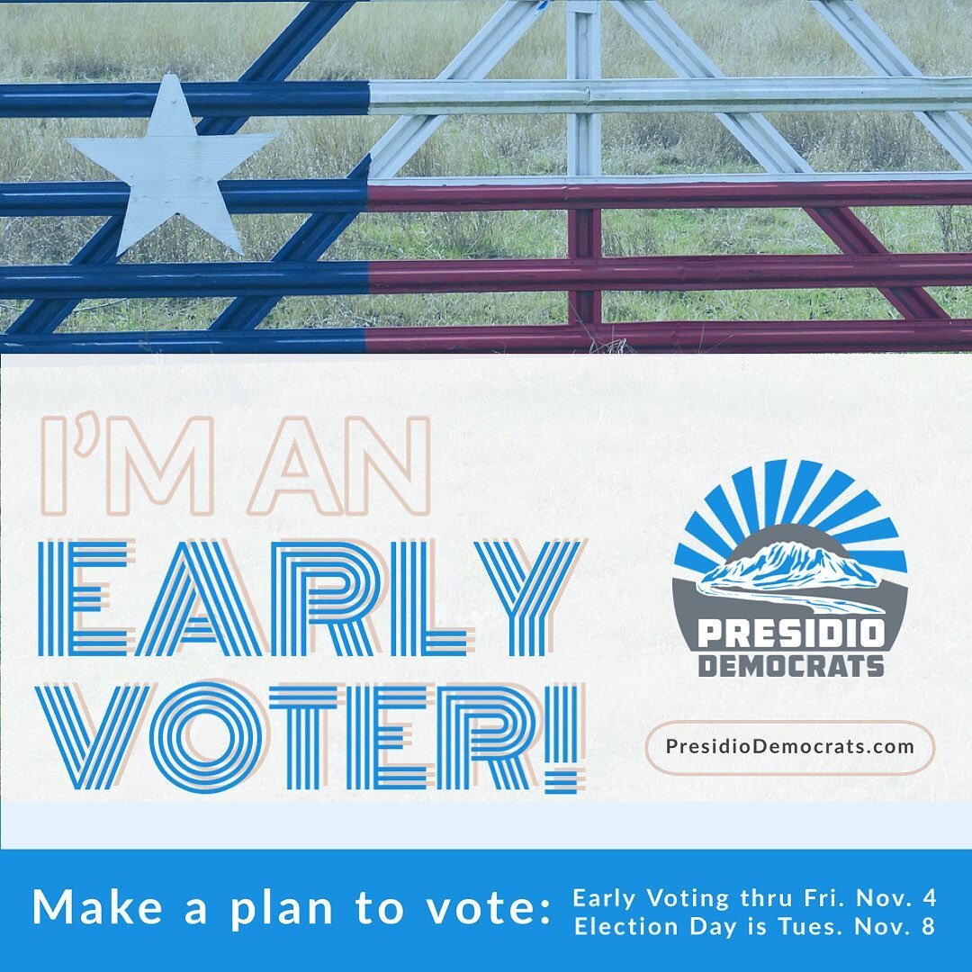 Have you voted? Early voting is going on now. Don&rsquo;t miss your opportunity to vote for abortion rights this election. Find your polling place and make a plan to vote! It&rsquo;s super easy and quick.
Image credit: @presidiodemocrats